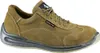 A single brown safety shoe is shown against a white background. Produktbild-Vorschau