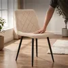 Set di 4 sedie da pranzo Relaxdays, in velluto, con gambe Anteprima dell’immagine prodotto 8