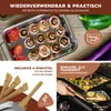 Bremermann Sada 2 grilovacích panvíc vrátane 4 bambusových Náhľad obrázku produktu 3