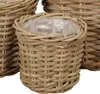 Pflanzkorb BASKET grau braun D17cm Rattankorb Kooboo Produktbild-Vorschau 1