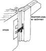 Fensterspreizel mit Eisenknopf, Links, 45 mm, Stahl blank | Produktbild-Vorschau 2