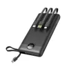 A black VEGER power bank with integrated charging cables is shown against a white background. Anteprima dell’immagine prodotto