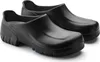A pair of black Birkenstock Alpro shoes are shown against a white background. Produktbild-Vorschau