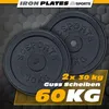 ScSPORTS® Hantelscheiben - 60 kg Set, 2x30 kg, Ø 30/31 mm, Produktbild-Vorschau 2