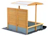 HOME DELUXE Pískoviště se stříškou SANDY - dřevo/šedá I Náhled obrázku produktu 12