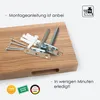 Rikmani Wandregal Schweberegal Esche Massivholz Holzregal Produktbild-Vorschau 4