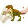 A hand is holding a toy dinosaur by its tail, and the dinosaur's mouth is open. Anteprima dell’immagine prodotto
