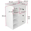 Commode à langer Flieks avec 3 tiroirs et étagère, commode Voir les images du produit 5