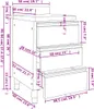 vidaXL Komerčná kuchynská skrinka s 3 zásuvkami 50x60x96 cm Náhľad obrázku produktu 6
