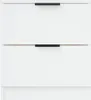 vidaXL Comodini 2 pezzi. Materiale a base di legno bianco Anteprima dell’immagine prodotto 6