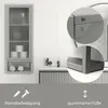 osoltus Wandschrank Riffelglas Stahl Regal cube Warm Grey Produktbild-Vorschau 7