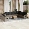 Modulares Gartensofa-Set, 11-teilig, mit Kissen, aus Produktbild-Vorschau 2