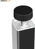 A close-up view of the top of a black metal bottle rack leg with a silver threaded adjustment knob. Anteprima dell’immagine prodotto