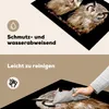 KitchenYeah© Herdabdeckplatte Eule - Vogel - Schwarz , Produktbild-Vorschau 2