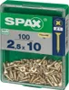 Lot de 100 vis acier tête fraisée pozidriv SPAX, Diam.2.5 Voir les images du produit 4