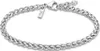 Herren Edelstahl Armband rund silberfarbig Lotus Style Produktbild-Vorschau 1