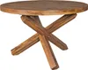 Designový jídelní stůl kulatý Ø 120 cm x 75 cm Sheesham Náhled obrázku produktu 8