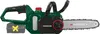 A cordless chainsaw is shown against a white background. Produktbild-Vorschau
