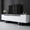 Skye Decor, Bohem - Bílá, Černá, TV stolek, bílý, 100 % Náhled obrázku produktu 1