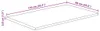 vidaXL Tischplatte mit Baumkante 110x60x3,8 cm Raues Mango Produktbild-Vorschau 7
