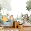 Muralo Vlies Fototapete Für Kinderzimmer WALDTIERE Blumen Produktbild-Vorschau 6