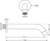 Mexen Kai Wand-Wannenauslauf, schwarz - 79371-70 Produktbild-Vorschau 2