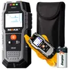 A wall scanner, its carrying case, a smaller handheld scanner, and a 9V battery are arranged on a white background. Podgląd zdjęcia produktu