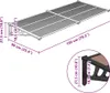 vidaXL Dveřní stříška černá 199x90 cm Polykarbonát Náhled obrázku produktu 6