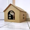 karton-billiger | Katzenhaus aus Pappe Katzenhäuschen Pappe Produktbild-Vorschau 4