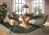 Uittrekbare eettafel, Artisan grijs, met X-poten, 150-190 Productafbeelding-voorbeeld 5