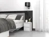 VBChome Nachttisch 30 x 30 x 40 cm Weiß Matt Nachttisch mit Produktbild-Vorschau 5