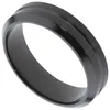 Ring Herrenring Edelstahl schwarz beschichtet teilmattiert Produktbild-Vorschau 3