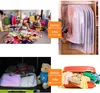 Collage of images showing clothing organization and packing. Produktbild-Vorschau