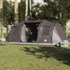 Tente tunnel Vidaxl 4 personnes imperméable marron Voir les images du produit 3