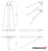 PremiumX Mauerhalter 40cm Stahl SAT Wandabstandshalter für Produktbild-Vorschau 4