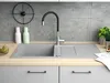 Granitspüle - Spülbecken - Küchenspüle - Beton - 86 x 43,5 Produktbild-Vorschau 5