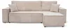 VENASI Ecksofa mit Schlaffunktion Hugo L, Beige Cordstoff Produktbild-Vorschau 3