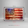 Gerahmtes Poster - Schwarzer Rahmen - Amerika Flagge Produktbild-Vorschau 5