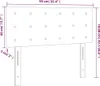 The Living Store Kopfteil Dunkelgrau 90x5x78/88 cm Samt Produktbild-Vorschau 8