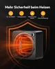 Mini-Heizlüfter Schwarz 500 W | Energiesparender mit Produktbild-Vorschau 5