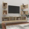 vidaXL 6 tlg. TV Schrank Set Sonoma Eiche Holzwerkstoff - Produktbild-Vorschau 4