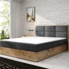 Boxspringbett STOCKHOLM Eiche Holz mit Bettkasten 180 x 200 Produktbild-Vorschau 2