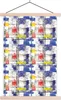 MuchoWow® Textilposter Mondrian - Gelb - Rot - Blau - Weiß Produktbild-Vorschau 1