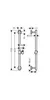 hansgrohe Unica Brausestange Comfort 65 cm, chrom, 26401000 Produktbild-Vorschau 2