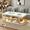 Table basse Merax avec éclairage LED, table de salon en MDF Voir les images du produit 4