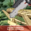 Mini-Kettensäge, 4 Zoll 6 Zoll 21V Elektro-Kettensäge, Akku Produktbild-Vorschau 10