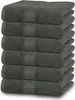 6-tlg. Handtuch-Set aus Baumwolle, 50x100 cm, grau Produktbild-Vorschau 1