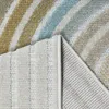 Gemusterter In- & Outdoor Teppich in Creme mit Bunten Produktbild-Vorschau 4