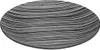 A black and white striped plate on a white background. Anteprima dell’immagine prodotto