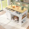 Merax Sideboard Kücheninsel mit Haustierbereich, 3 Produktbild-Vorschau 3
